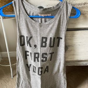 Spiritual Gangster “ok, but first yoga” tank